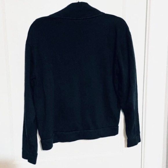 PINK by Victoria’s Secret Black Sequin Logo Spellout Quarter Zip Fleece - Picture 6 of 11